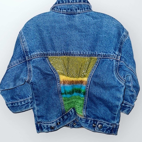Vintage Other - Vintage OshKosh Toddler Denim Jacket Upcycled Southwestern 4T
